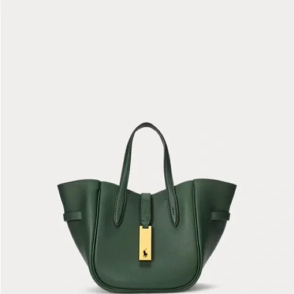 Polo Ralph Lauren Polo ID Small Tote Green - Picture 2 of 9